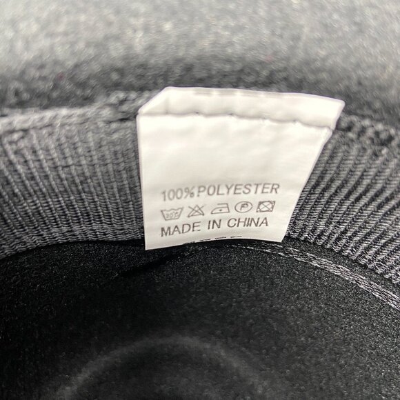 Black Wide Brim Rancher Style Hat - Picture 11 of 11